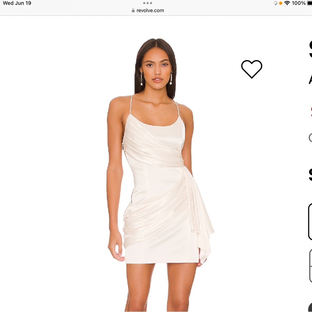 REVOLVE Cream Wedding Dress